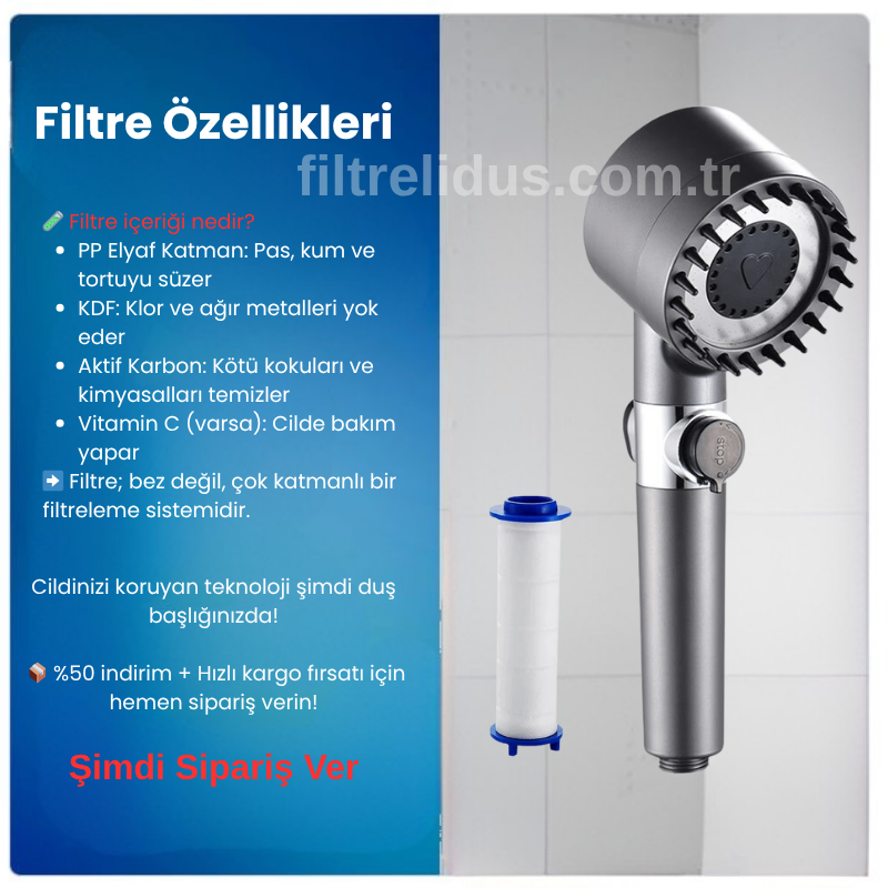 Filtreli Duş Başlığı