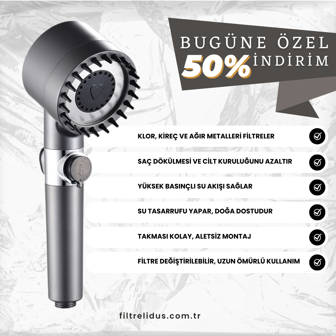 Filtreli Duş Başlığı