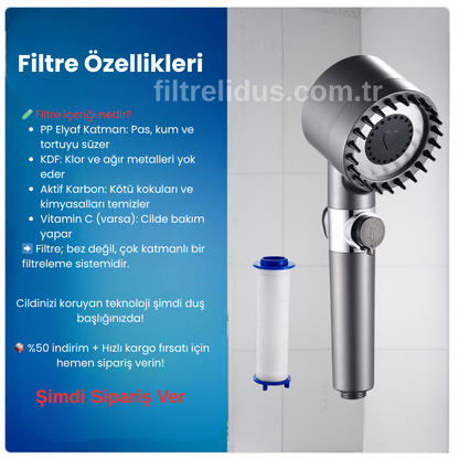 Filtreli Duş Başlığı